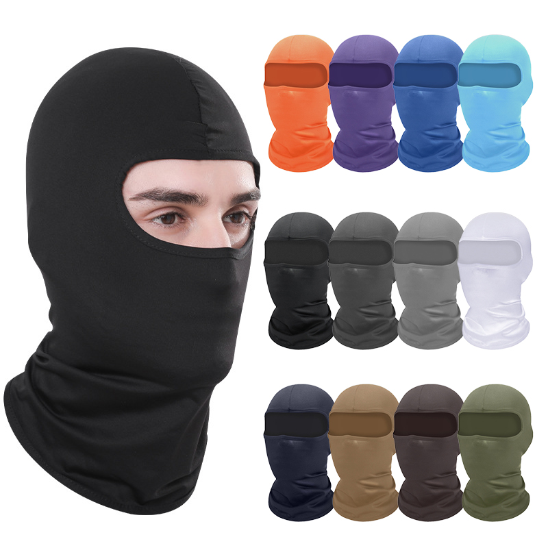 Balaclava Ski Mask - หน้ากากคลุมหน้าแบบเต็มหน้าสำหรับผู้ชาย ใช้สำหรับปั่นจักรยาน เล่นสกี ใช้เป็นผ้าห่มได้ ระบายอากาศได้ดี เหมาะสำหรับการเดินป่า