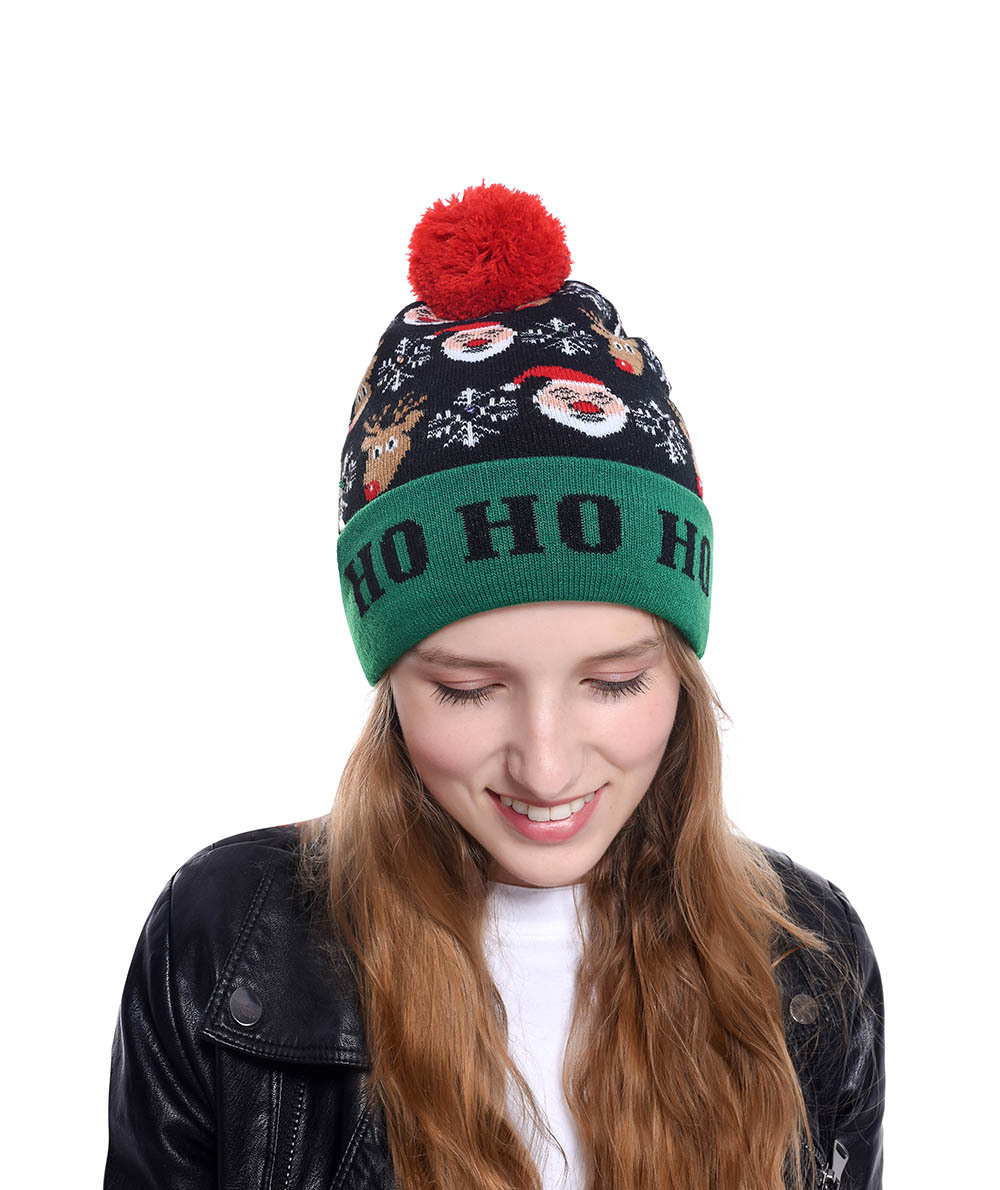 ถัก LED คริสต์มาสหมวก Beanie L - Knit Beanie Hat Warm บทวิจารณ์และราคา